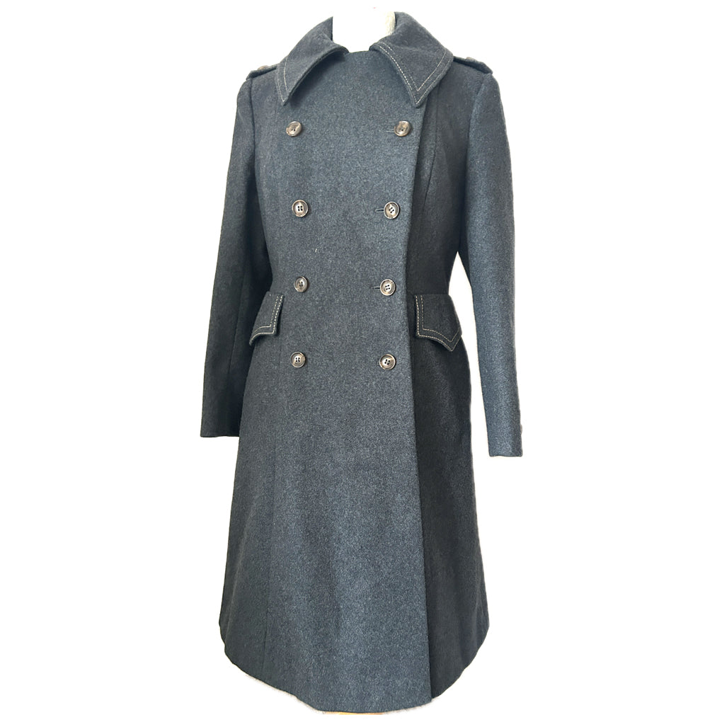 Alexon Youngset by Alannah Tandy grey wool military style 1960s coat ...