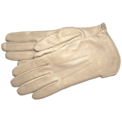 Dents mushroom beige leather gloves size 6.5