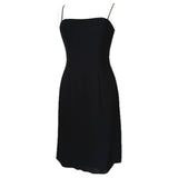 Frank Usher 1980s vintage little black dress with open bow back