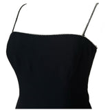 Frank Usher 1980s vintage little black dress with open bow back