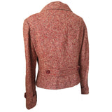 Horrockses red and beige tweed fleck 1960s short jacket